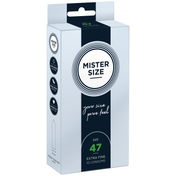 Mister Size 47mm pack of 10
