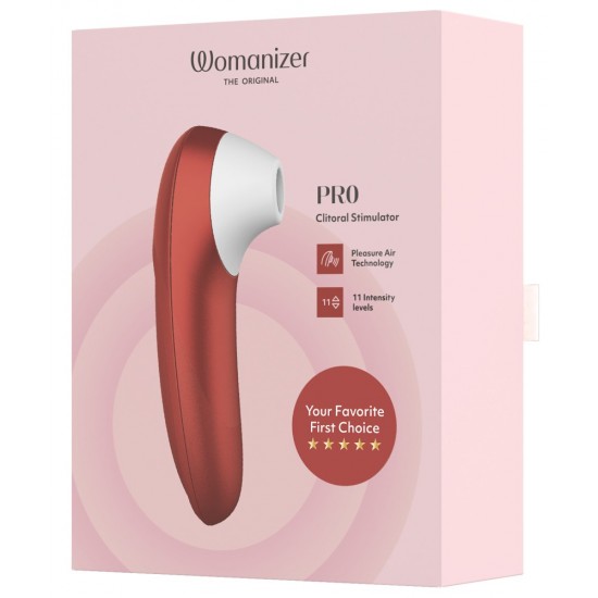 Pulsador compacto e fácil de segurarPerfeito para iniciantes no WomanizerTecnologia Pleasure Air para o clitóris11 níveis de intensidadeFácil de usarSilencioso como um sussurroImpermeávelRecarregável - inclui um cabo USB
