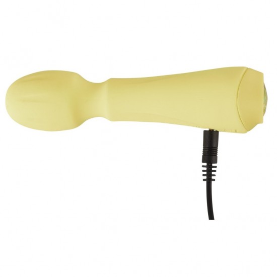 Mini varinha de massagem da 4ª geração de CutiesVibrações fortes e profundas em 10 modosBotão de pedra preciosa cintilante em forma de coraçãoCabeça de massagem móvelDesign purista com nervurasSilicone com textura Soft T