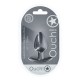 O Plug Anal Médio Ouch! de 3,1'' / 7,9 cm, com sua linda cor metálica, é único. Seja sozinho ou com seu parceiro, explore novos prazeres com estes lindos plugs de silicone macio Ouch!