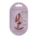 Smooth Silicone Anal Plug - L - Rose Gold O Plug Anal Grande Ouch! de 3,5'' / 8,9 cm, com sua linda cor metálica, é único. Seja sozinho ou com seu parceiro, explore novos prazeres com estes lindos plugs de silicone macio Ouch!