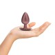 Smooth Silicone Anal Plug - L - Rose Gold O Plug Anal Grande Ouch! de 3,5'' / 8,9 cm, com sua linda cor metálica, é único. Seja sozinho ou com seu parceiro, explore novos prazeres com estes lindos plugs de silicone macio Ouch!