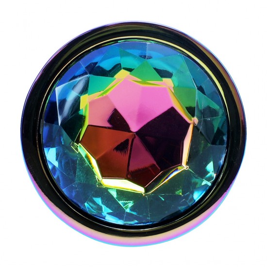 Descubra a sofisticação da International by Ouch! com o Conjunto de Plugs de 3 Peças da Coleção Paris. Com um acabamento iridescente deslumbrante e bases incrustadas com joias, estes plugs de alumínio suave combinam luxo