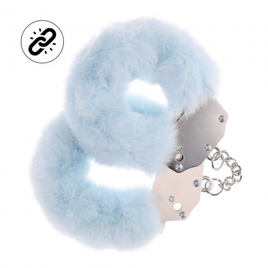Algemas macias e resistentes - Azul Incremente seus momentos íntimos com estas algemas lúdicas e resistentes, perfeitas para adicionar emoção e diversão às suas aventuras no quarto. As algemas possuem um mecanismo de travamento seguro com um botão de liber
