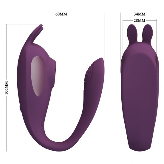 Viva experiências únicas de prazer com seu parceiro(a) e este vibrador tecnologicamente desenvolvido. Com design ergonômico em formato de C, metade da peça se encaixa na parte externa da vulva para proporcionar 10 níveis