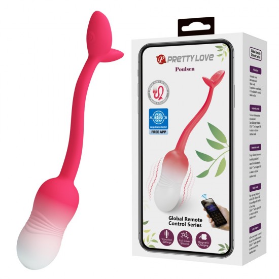 O vibrador em formato de ovo é feito de silicone totalmente à prova d'água para facilitar a limpeza, além de proporcionar diversão intensa e molhada no chuveiro ou na banheira, usando o seu telemóvel ou o do seu par