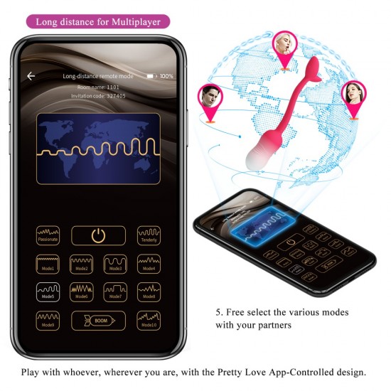 O vibrador em formato de ovo é feito de silicone totalmente à prova d'água para facilitar a limpeza, além de proporcionar diversão intensa e molhada no chuveiro ou na banheira, usando o seu telemóvel ou o do seu par