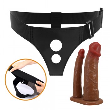 Pretty Love Keaven com dildos duplos
