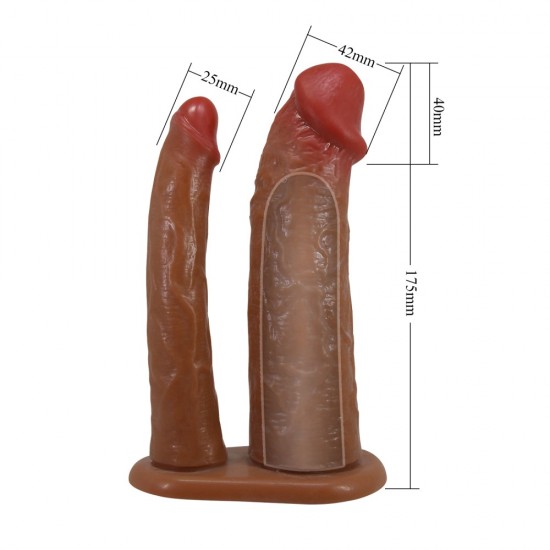 Este dildo com tiras ocas para homens tem um toque suave e realista e uma ponta peniana realista para estimular sua parceira internamente e proporcionar um prazer intenso. Use este dildo vestível com ou sem ereção, ou me