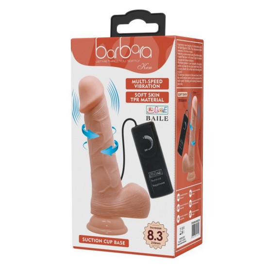 Dildo maravilhoso que pode te dar prazer de muitas maneiras tentadoras. A textura é suave e flexível para uma sensação realista, e o eixo apresenta elementos realistas, como uma cabeça bulbosa, bolas firmes e um eixo lev