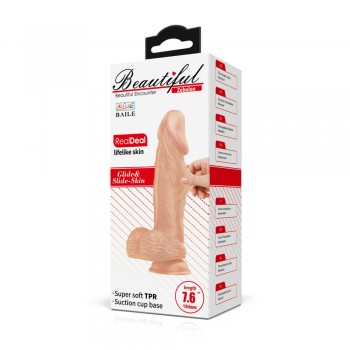 Beautiful Zebulon 7,6  Dildo Flesh