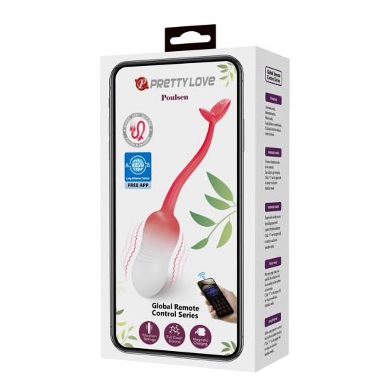 O vibrador em formato de ovo é feito de silicone totalmente à prova d'água para facilitar a limpeza, além de proporcionar diversão intensa e molhada no chuveiro ou na banheira, usando o seu telemóvel ou o do seu par