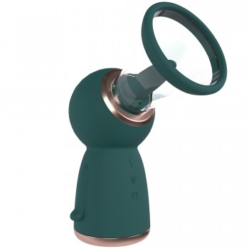 Exquisite - Bomba de Vulva e Seios recarregável - Verde 