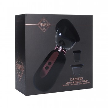 Dazzling - Bomba de Vulva e Seios recarregável - Preto