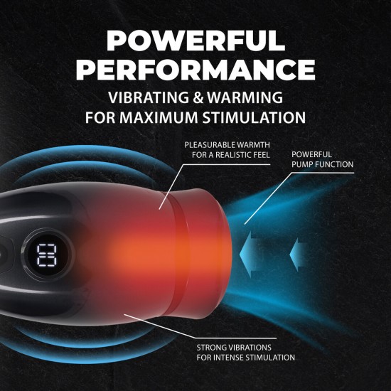 O masturbador Virtuo oferece amplas possibilidades para você se divertir. A capa macia garante uma experiência confortável. Surpreenda-se a cada vez com o tamanho que você pode alcançar! Um breve clique no botão de sucçã