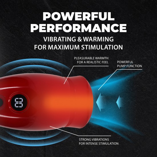 O masturbador Virtuo oferece amplas possibilidades para você se divertir. A capa macia garante uma experiência confortável. Surpreenda-se a cada vez com o tamanho que você pode alcançar! Um breve clique no botão de sucçã