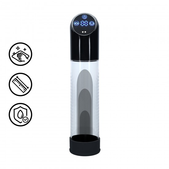 Bomba Peniana Automatica - Black Esta bomba à prova d'água de alta qualidade oferece amplas possibilidades de crescimento em ambas as direções! A manga de inserção é feita de silicone macio, garantindo uma experiência confortável. Surpreenda-se a cada v