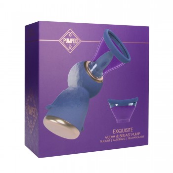 Exquisite - Bomba de vulva e tira-leite recarregável - Roxo