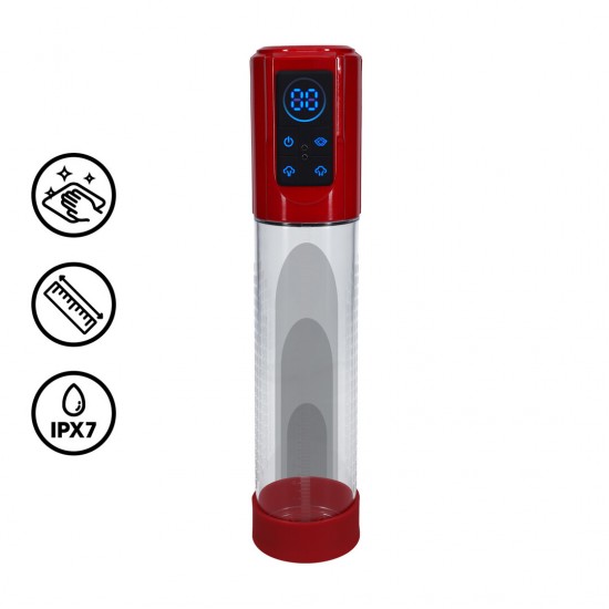 MegaLift - Bomba peniana automática à prova dágua A bomba Megalift oferece amplas possibilidades para o aumento peniano. A manga de inserção é feita de silicone macio, garantindo uma experiência confortável. Surpreenda-se a cada vez com o tamanho que você pode alcançar!