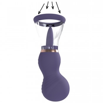 Sensual - Bomba de Vulva e Seios recarregável - Roxo