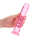 Dildo realista reto com ventosa - 8'' / 20 - Rosa Pronto para um orgasmo CRISTALINO? Alcance o seu clímax com estilo com estes dildos transparentes e de formato bonito. Este dildo consegue ver através de si e sabe exatamente como gosta dele. Este dildo é adequado para u