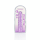 Dildo realista reto com ventosa - 8'' / 20 - Roxo Pronto para um orgasmo CRISTALINO? Alcance o seu clímax com estilo com estes dildos transparentes e de formato bonito. Este dildo consegue ver através de si e sabe exatamente como gosta dele. Este dildo é adequado para u