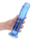 Dildo realista reto com ventosa - 9'' / 23 - Azul Pronto para um orgasmo CRISTALINO? Alcance o seu clímax com estilo com estes dildos transparentes e de formato bonito. Este dildo consegue ver através de si e sabe exatamente como gosta dele. Este dildo é adequado para u