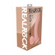 Vibrador de silicone líquido recarregável de dupla camada - Curvo com bolas de peso - 15 cm - Cor da pele