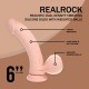 Vibrador de silicone líquido recarregável de dupla camada - Curvo com bolas de peso - 15 cm - Cor da pele
