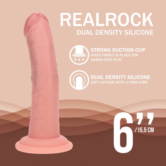 Este dildo de silicone de dupla densidade oferece o equilíbrio perfeito entre realismo e conforto, graças à sua inovadora construção de duas camadas. O núcleo interno firme proporciona uma sensação sólida e satisfatória