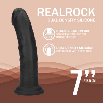 Dual Density Silicone Curved Realistic Dildo - 7 