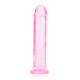 Dildo realista reto com ventosa - 7'' / 18 - Rosa Pronto para um orgasmo CRISTALINO? Alcance o seu clímax com estilo com estes dildos transparentes e de formato bonito. Este dildo consegue ver através de si e sabe exatamente como gosta dele. Este dildo é adequado para u