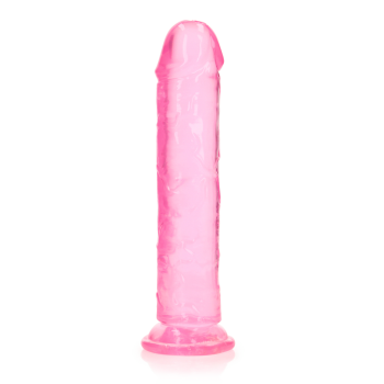 Dildo realista reto com ventosa - 9'' / 23 - Rosa