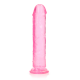 Dildo realista reto com ventosa - 9'' / 23 - Rosa Pronto para um orgasmo CRISTALINO? Alcance o seu clímax com estilo com estes dildos transparentes e de formato bonito. Este dildo consegue ver através de si e sabe exatamente como gosta dele. Este dildo é adequado para u
