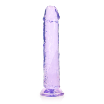 Dildo realista reto com ventosa - 9'' / 23 - Roxo