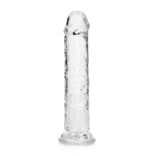 Dildo Realistico com Ventosa - 7 Pronto para um orgasmo CRISTALINO? Alcance o seu clímax com estilo com estes dildos transparentes e de formato bonito. Este dildo consegue ver através de si e sabe exatamente como gosta dele. Este dildo é adequado para u