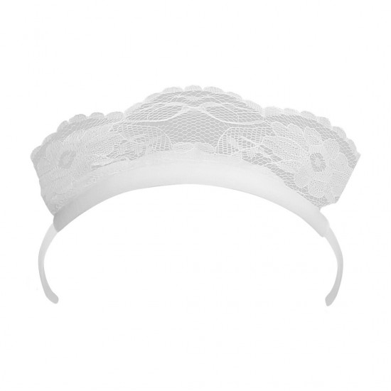 Basta fingir e usar a imaginação para ir além dos limites da realidade! Fantasia de empregada francesa sedutora com um vestido justo, adorno de cabeça e acessórios para braços e pernas combinando - pronta para esbanjar c