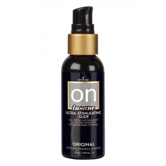 ON INSANE é o hidratante pessoal mais forte e intensamente excitante do mercado. Vários usuários relatam a sensação de movimento dentro do corpo, além de uma sensação intensamente quente ao redor do clitóris. ON INSANE é