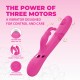 O vibrador VIVE062 é superior à concorrência. Três motores F1 de nova geração, com 10 funções cada, controlados independentemente, alimentam este vibrador de design elegante. Possui função de vibração na ponta para o pon