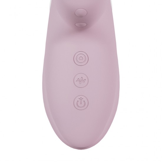 O vibrador Andria foi projetado para proporcionar uma experiência luxuosa e versátil. Dois motores com controle independente alimentam este brinquedo de design elegante, que possui uma cabeça com ponta de cerdas macias q