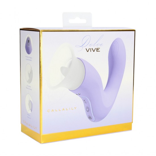O vibrador CallaLily foi projetado para proporcionar uma experiência luxuosa e multissensorial, com um design ergonômico que se encaixa naturalmente na sua mão. Três motores com controle independente alimentam suas funçõ