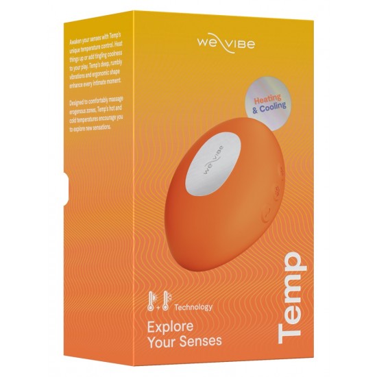 Vibrações intensas com mudanças de temperatura emocionantes!O vibrador de contato Temp, da We-Vibe, silencioso e compacto, aguça todos os sentidos durante a intimidade, graças às suas funções de aquecimento e resfriament