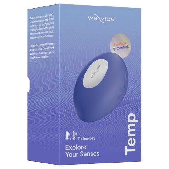 Vibrações intensas com mudanças de temperatura emocionantes!O vibrador de contato Temp, da We-Vibe, silencioso e compacto, aguça todos os sentidos durante a intimidade, graças às suas funções de aquecimento e resfriament