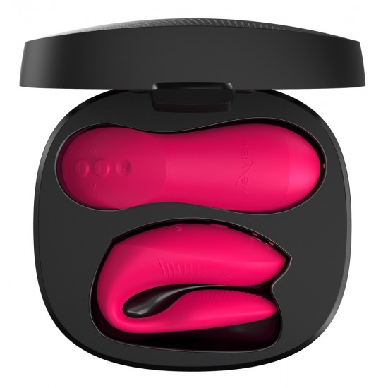 Para orgasmos compartilhados!O vibrador para casais Chorus Pro da We-Vibe possui 3 motores e proporciona prazer a ambos os parceiros com vibrações intensas durante o sexo. Graças à sua inovadora tecnologia Fusion Wave –
