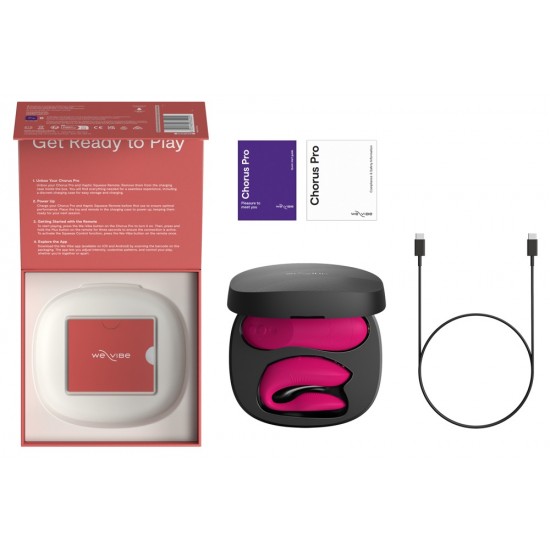 Para orgasmos compartilhados!O vibrador para casais Chorus Pro da We-Vibe possui 3 motores e proporciona prazer a ambos os parceiros com vibrações intensas durante o sexo. Graças à sua inovadora tecnologia Fusion Wave –
