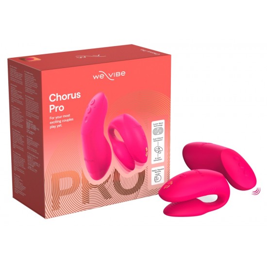 Para orgasmos compartilhados!O vibrador para casais Chorus Pro da We-Vibe possui 3 motores e proporciona prazer a ambos os parceiros com vibrações intensas durante o sexo. Graças à sua inovadora tecnologia Fusion Wave –