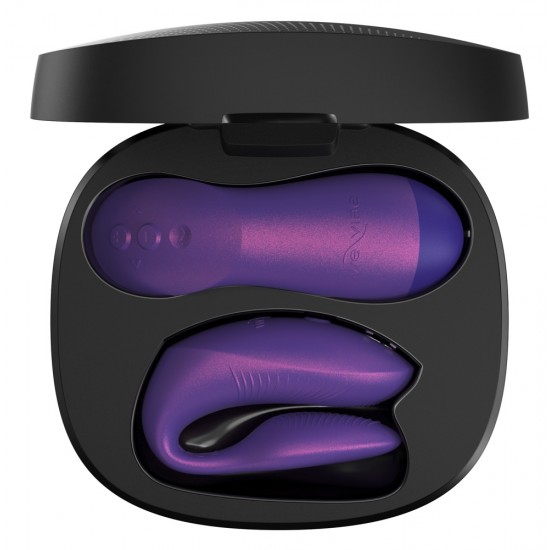 Para orgasmos compartilhados!O vibrador para casais Chorus Pro da We-Vibe possui 3 motores e proporciona prazer a ambos os parceiros com vibrações intensas durante o sexo. Graças à sua inovadora tecnologia Fusion Wave –