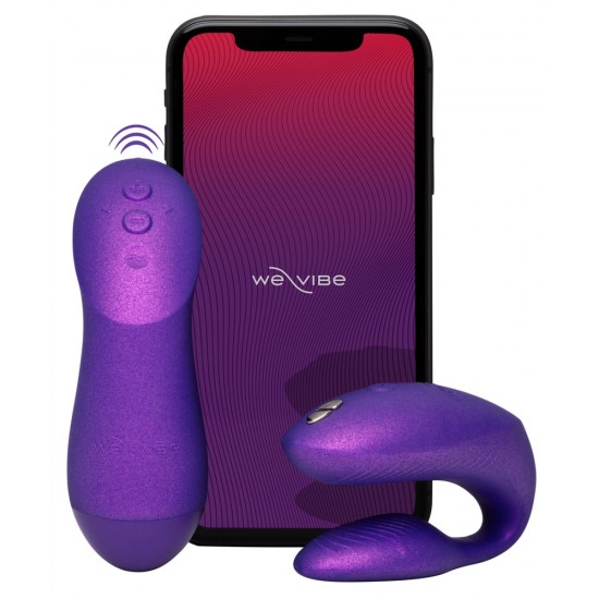 Para orgasmos compartilhados!O vibrador para casais Chorus Pro da We-Vibe possui 3 motores e proporciona prazer a ambos os parceiros com vibrações intensas durante o sexo. Graças à sua inovadora tecnologia Fusion Wave –