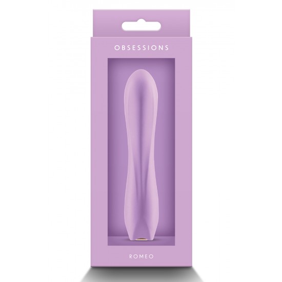 OBSESSIONS ROMEO LIGHT PURPLE Desperte suas obsessões com prazeres felizes. Brinquedos de silicone sonhadores, macios e flexíveis com vibrações poderosas. Recarregável e resistente à água. Encontre o parceiro dos sonhos feito especialmente para você.