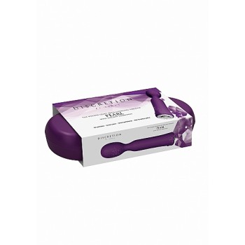 Estimulador Wand Pearl c/ Caixa Recarregável Discretion Roxo